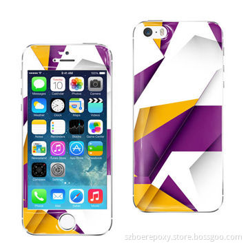 PU Epoxy Gel Sticker for iPhone 5/5S, Anti-slip